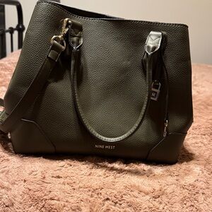 Nine West Dark Green Tote Bag